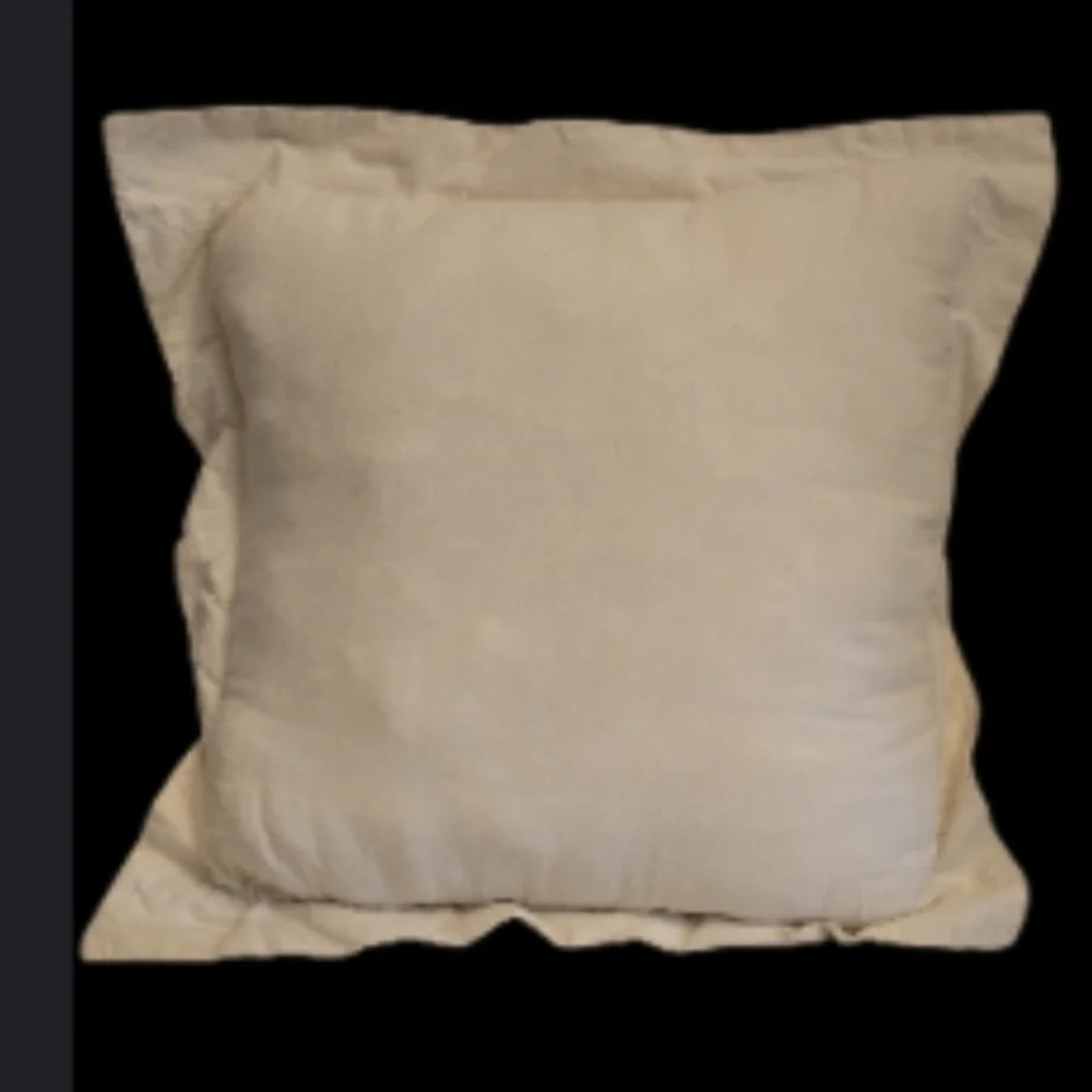 Chic White Embroidered Accent Pillow
